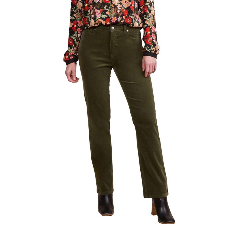 Vassalli Straight Leg Full Length Pinwale Cord Pant With Fly image number 0